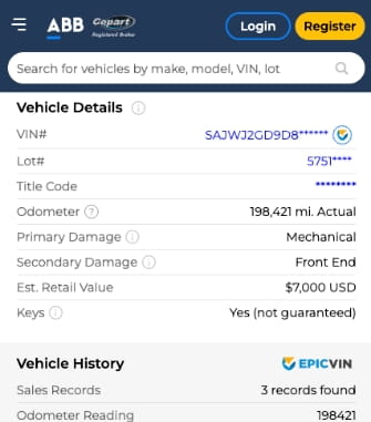 Abetter.bid screenshot mobile version