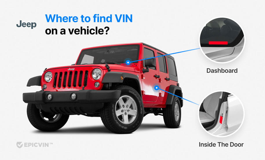 Where to find VIN on a vehicle?