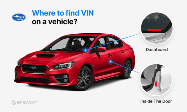 Where to find VIN on a vehicle?