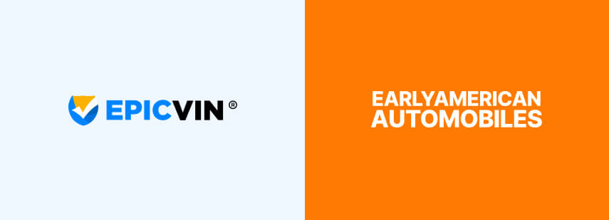 Epicvin and Earlyamericanautomobiles.com logos