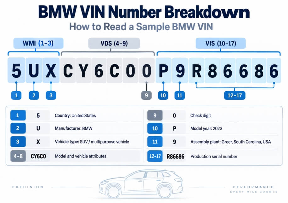 BMW vin number breakdown