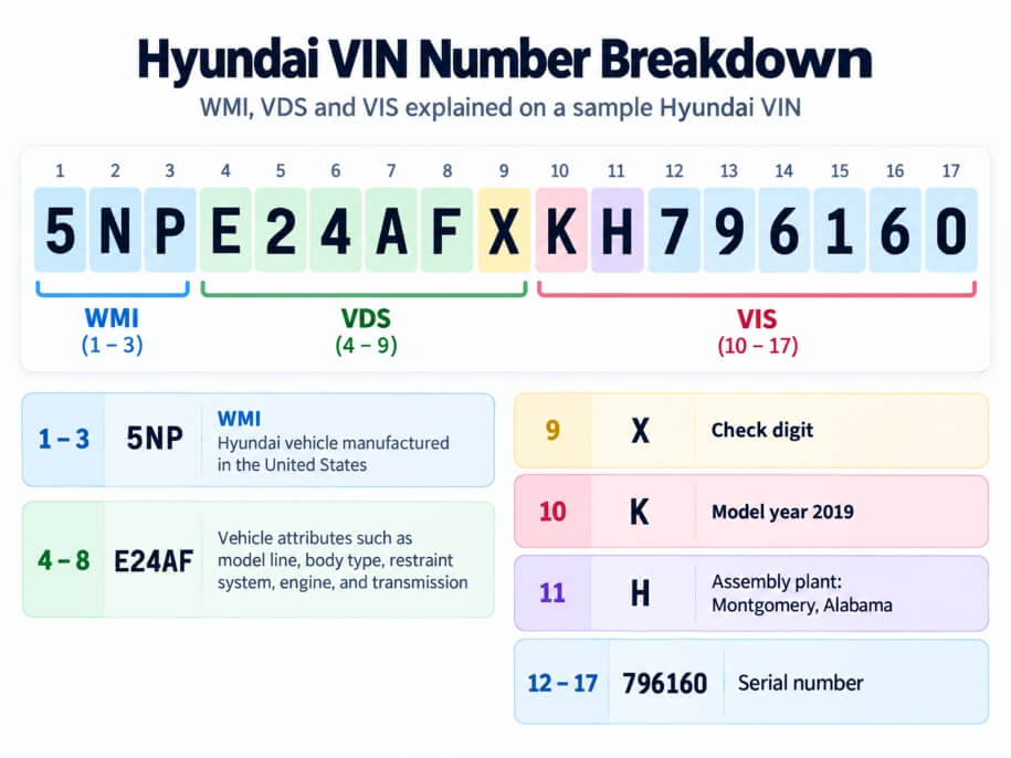 Hyundai vin number breakdown