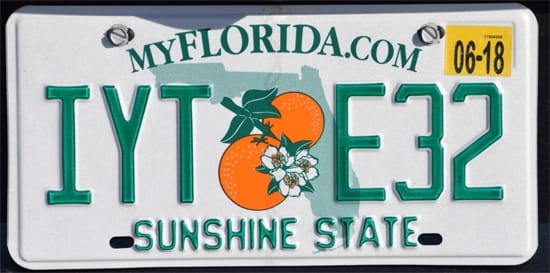 License plate scheme