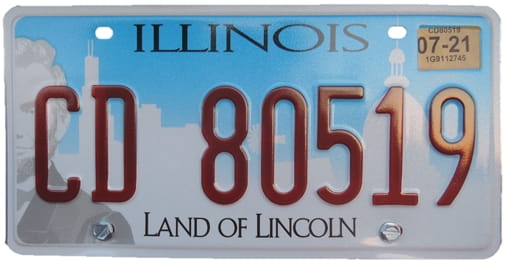 License plate scheme