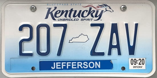 License plate scheme