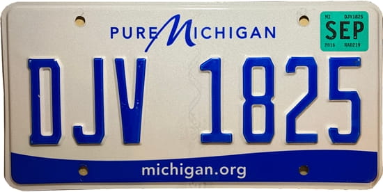 License plate scheme