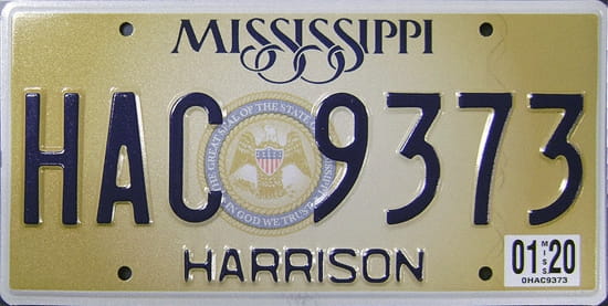 License plate scheme