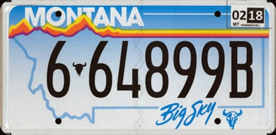 License plate scheme