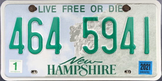 License plate scheme