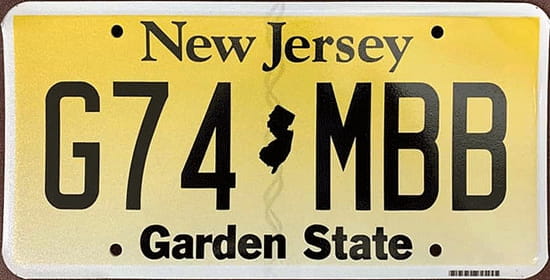 License plate scheme