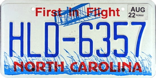 License plate scheme