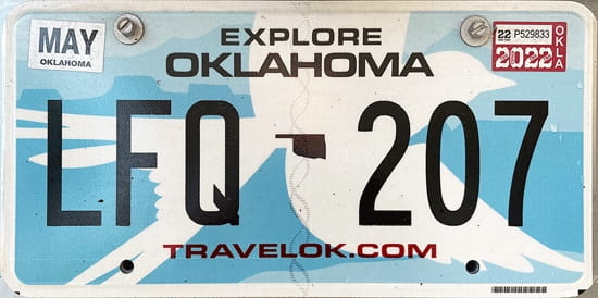 License plate scheme