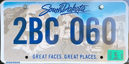 License plate scheme