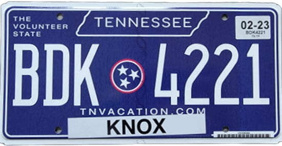 License plate scheme