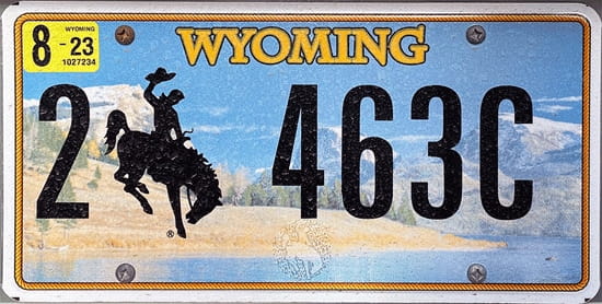 License plate scheme