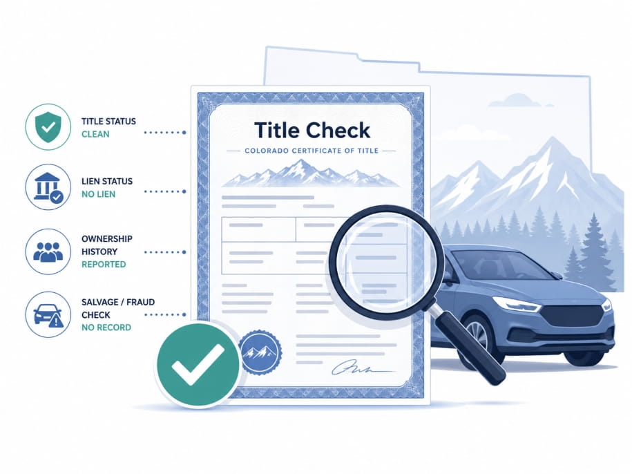Colorado Vehicle History Report