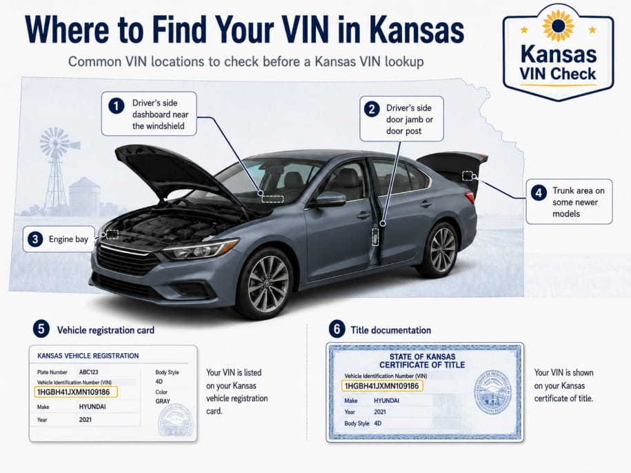 Where to Find Your Car's VIN Number