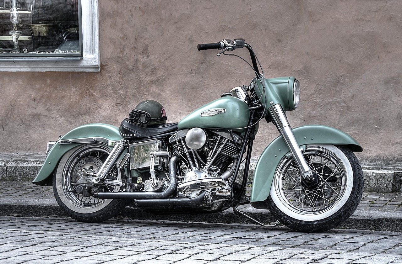 Vintage Harley-Davidson motorcycle 