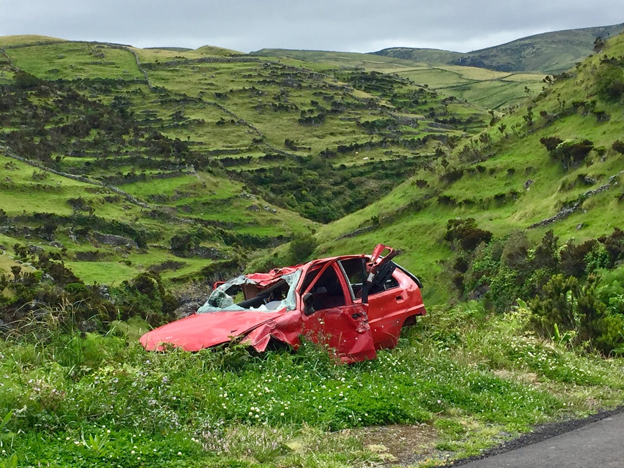a car after an accident