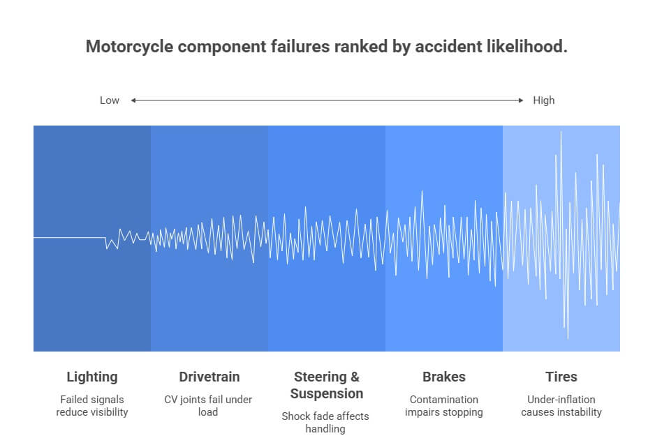 motorcycle component failures