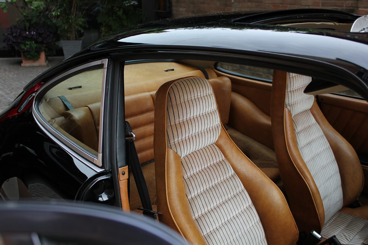 luxury interior of a Porsche car