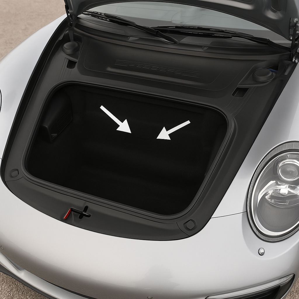 front trunk VIN location